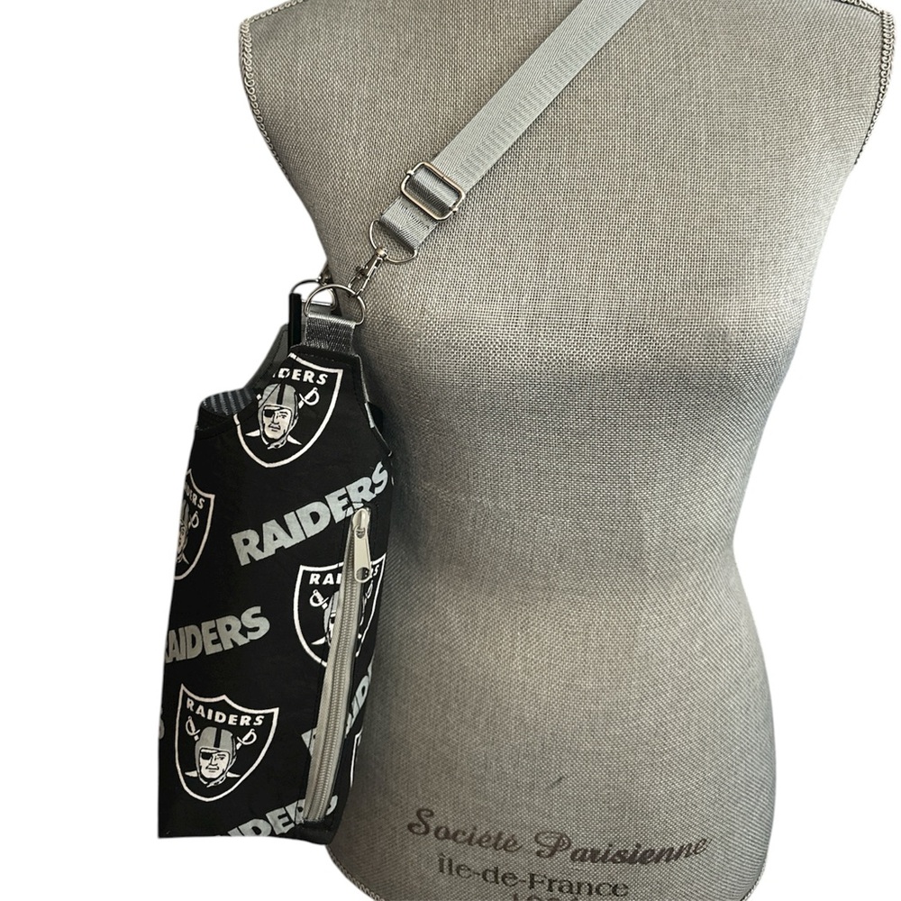 Black and White Raiders Crossbody Bag
